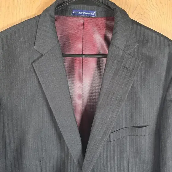 Vittorio St Angelo Suit Men's 46 Long Blazer Pants Set